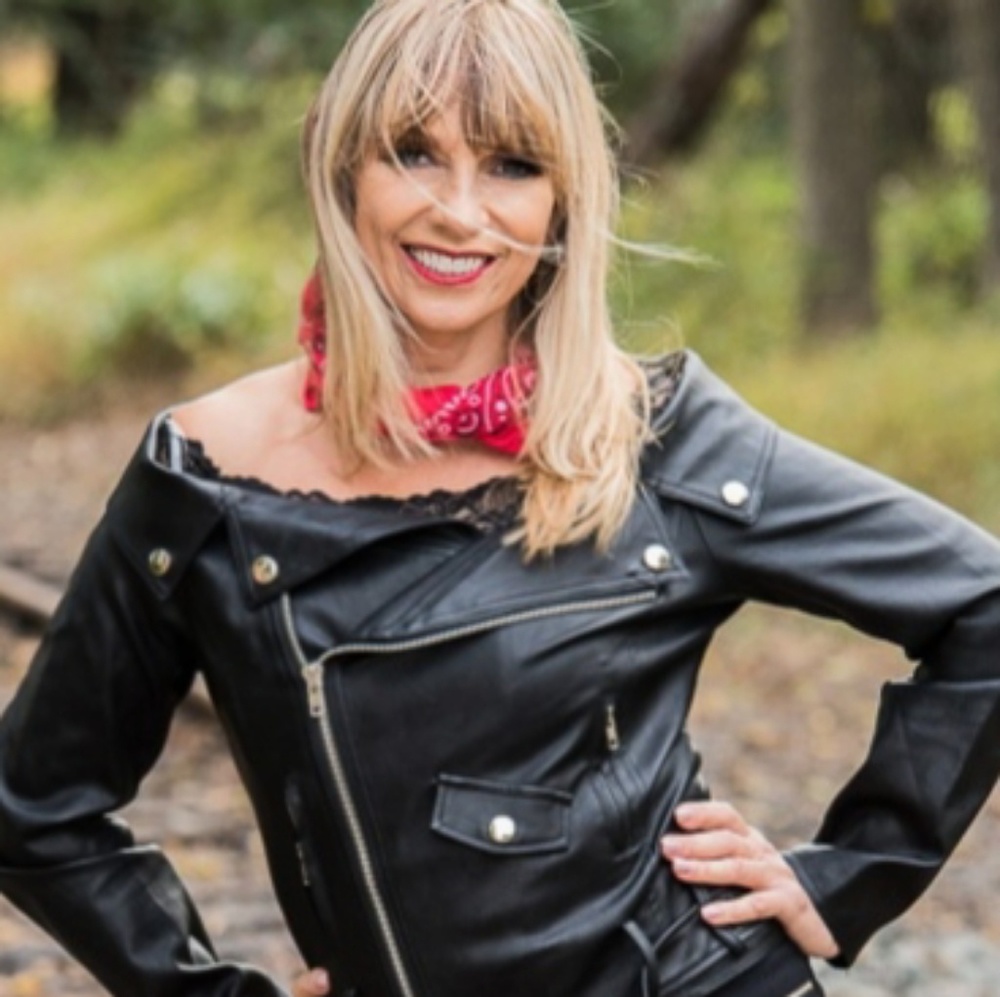 Off the shoulder moto jacket